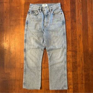 AGOLDE Pinch Waist Straight Leg Light Wash Size 23 Denim Jeans